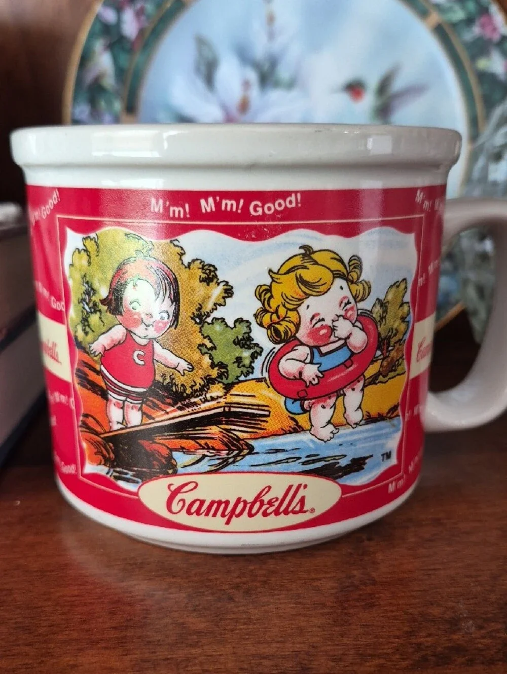 Red Vintage Campbells Soup Mugs - Set of 3